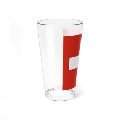 Flag of Switzerland 20-26 (Switzerland) Pint Glass 16oz