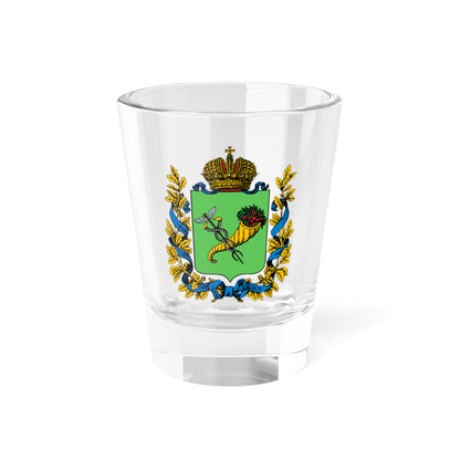 Coat of arms of Kharkov Governorate 1887 (Russia) (Coat of Arms) Shot Glass 1.5oz