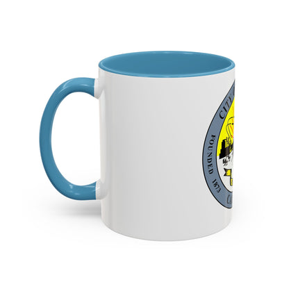 Seal of Downey California - Accent Coffee Mug