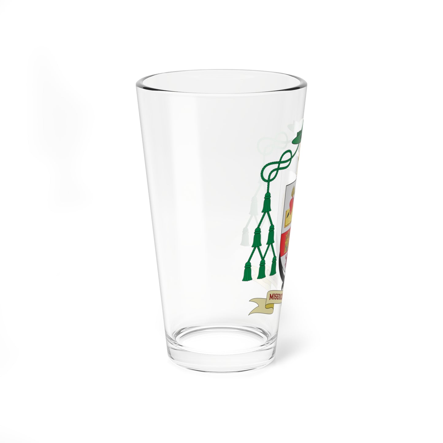 Escudo de Francisco Javier Acero Pérez (Spain) (Coat of Arms) Pint Glass 16oz