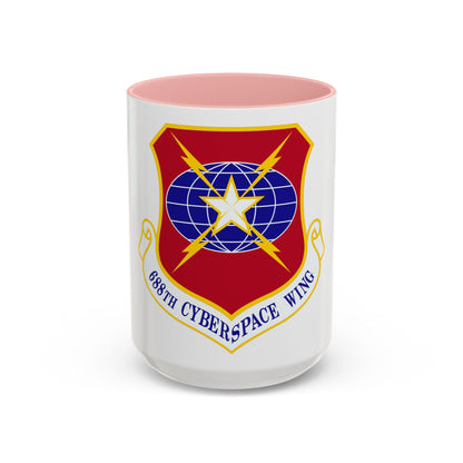688 Cyberspace Wing ACC (U.S. Air Force) Accent Coffee Mug