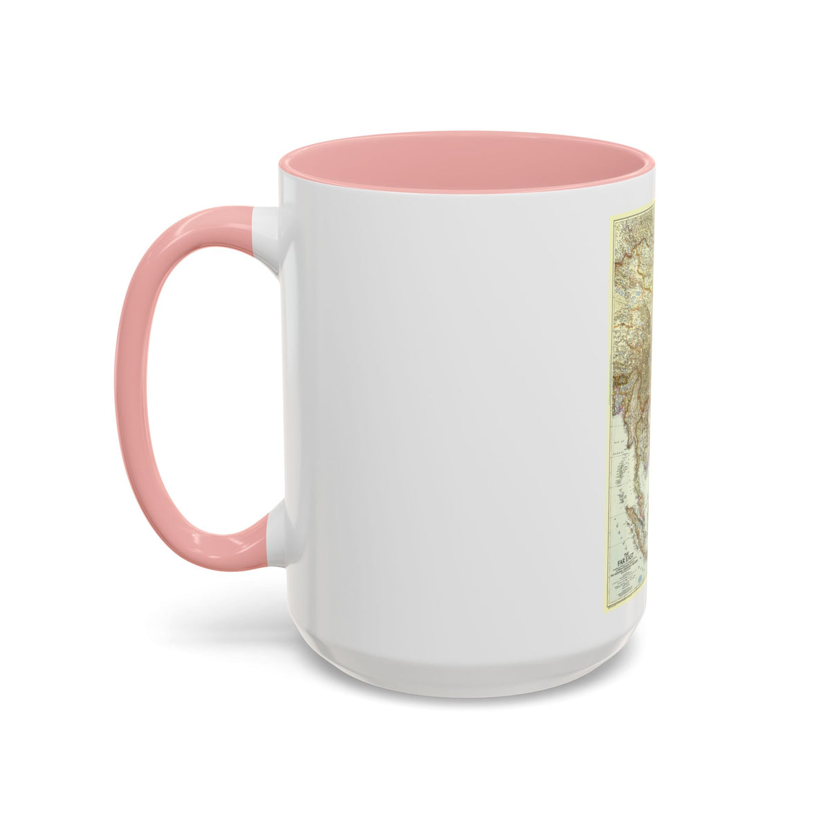 Far East (1952) (Map) Accent Coffee Mug