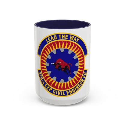 376th Expeditionary Civil Engineer Squadron (U.S. Air Force) Accent Coffee Mug
