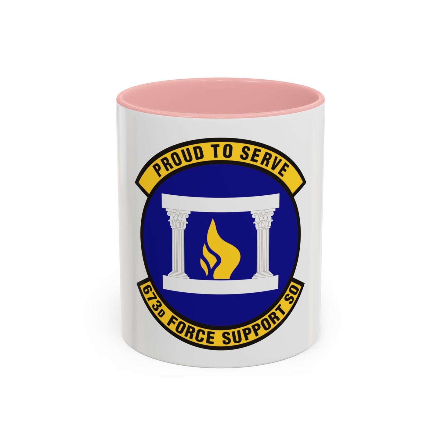673d Force Support Squadron (U.S. Air Force) Accent Coffee Mug