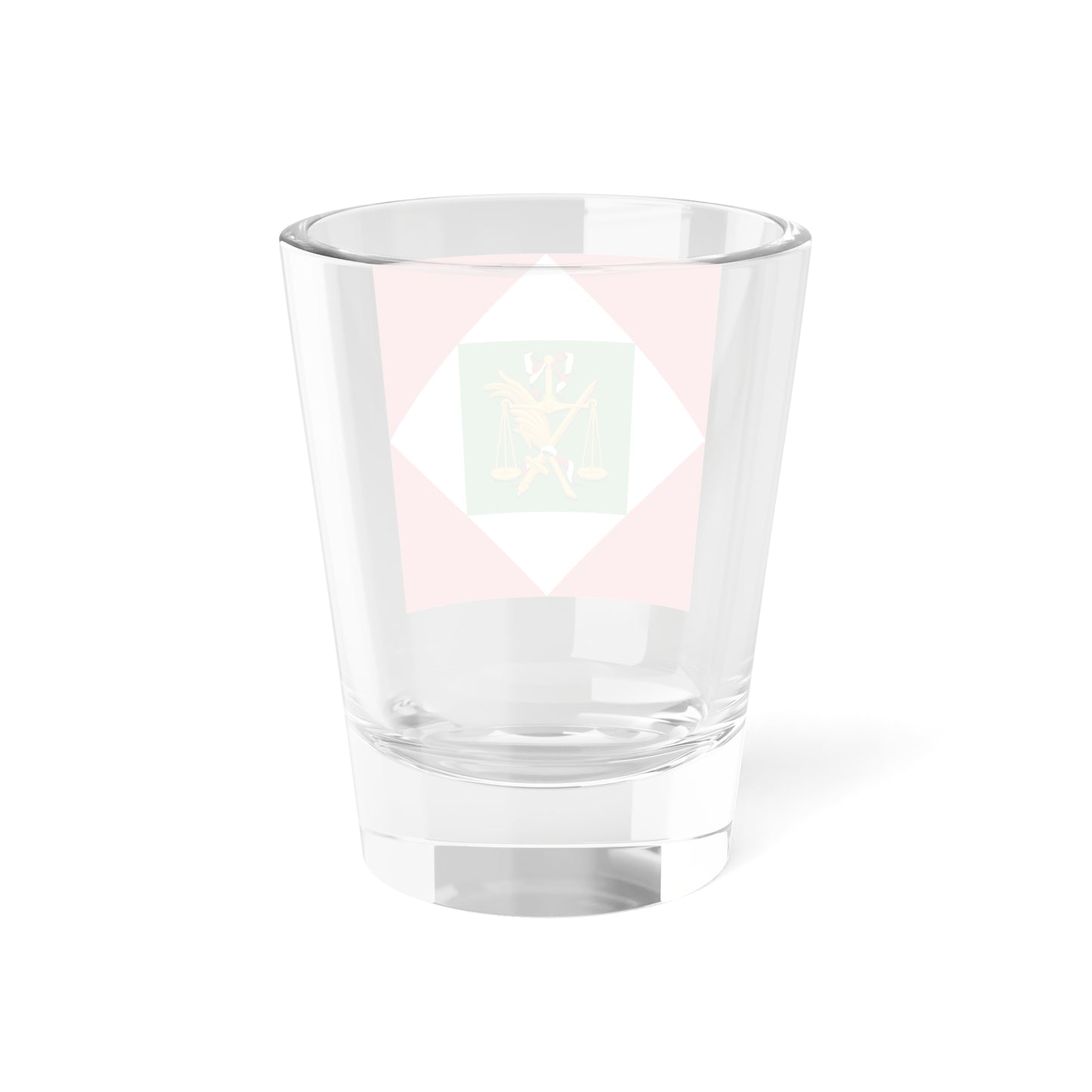 Flag of the Italian Republic Napoleonic with coat of arms (Italy) Shot Glass 1.5oz