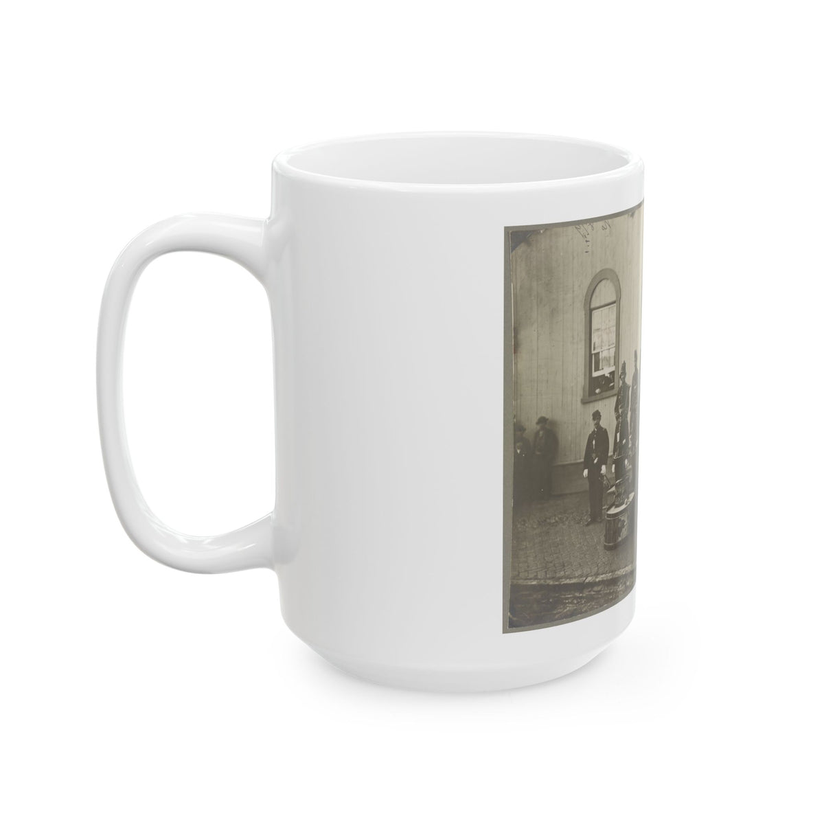Band Of 9th & 10th Veterans Reserve Corps, Wash. D.C. Apr. 1865 (U.S. Civil War) White Coffee Mug