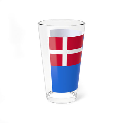 Danish blue ensign (Denmark) Pint Glass 16oz