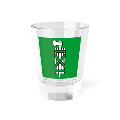 Flag of Canton of Sankt Gallen 2011 (Switzerland) Shot Glass 1.5oz