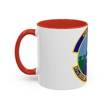 87 Security Forces Squadron AMC (U.S. Air Force) Accent Coffee Mug