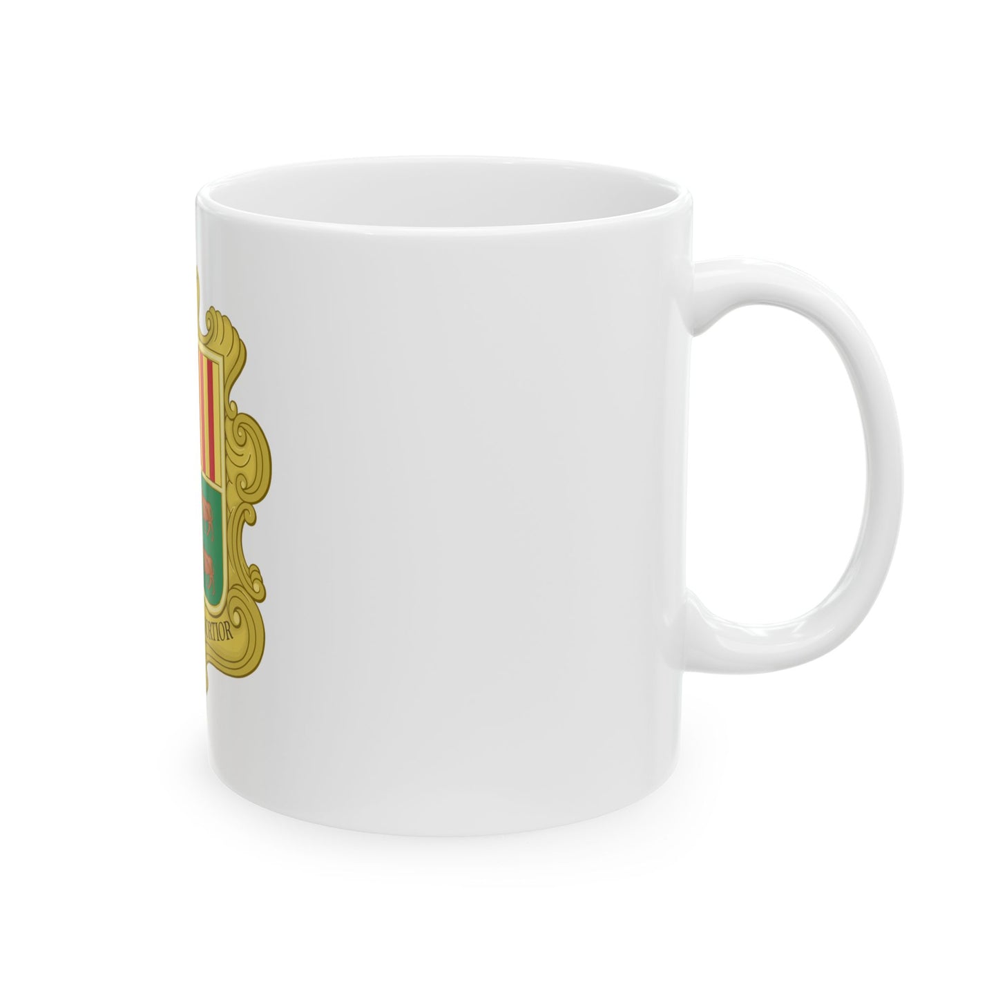 Coat of arms of Andorra (1949-1959) - White Coffee Mug