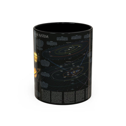 Space - Solar System- Our Sun's Family (1990) (Map) Accent Coffee Mug