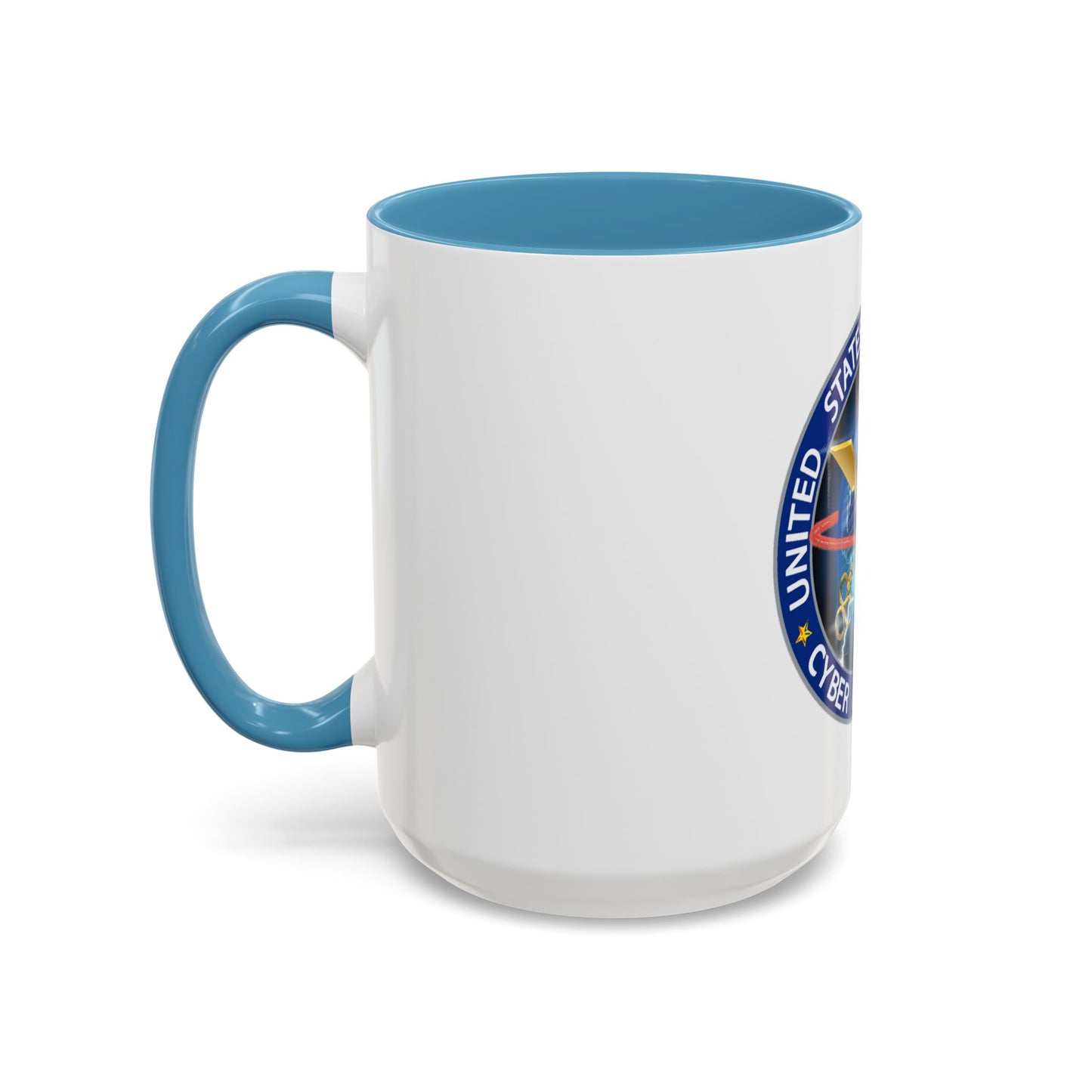 USCG Cyber Command (U.S. Coast Guard) Accent Coffee Mug