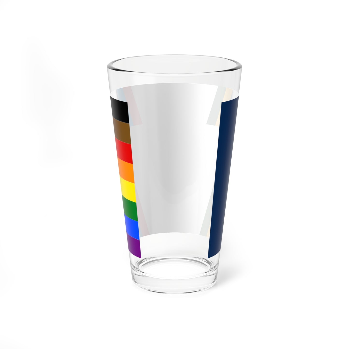 Keystone Flag Progress Pride Variant (United States) Pint Glass 16oz