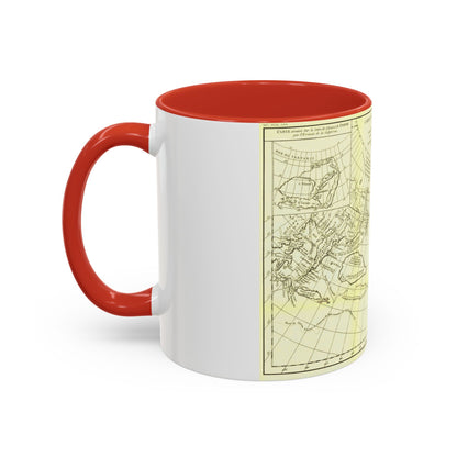 Carte Generale des Decouvertes de l'Amiral de Fonte (1762) (Map) Accent Coffee Mug