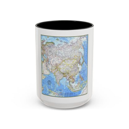 Asia (1971) (Map) Accent Coffee Mug