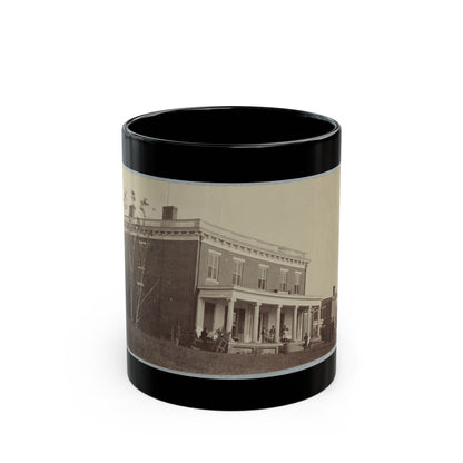 Aiken's House, James River, Va. 002(2) (U.S. Civil War) Black Coffee Mug