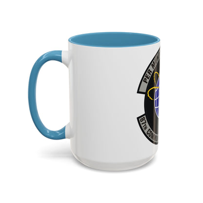 87th Communications Squadron (U.S. Air Force) Accent Coffee Mug