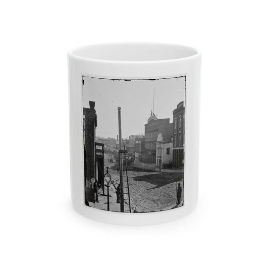Atlanta, Georgia. View On Marietta Street (U.S. Civil War) White Coffee Mug