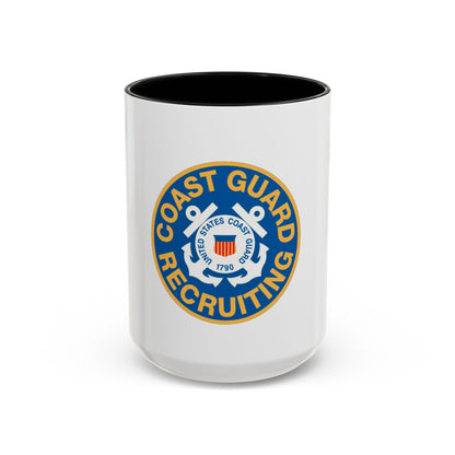 Coast Guard Recruiting (U.S. Coast Guard) Accent Coffee Mug