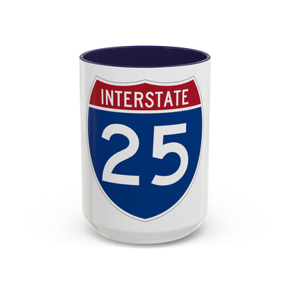 Interstate 25 (U.S. Highways) Accent Coffee Mug