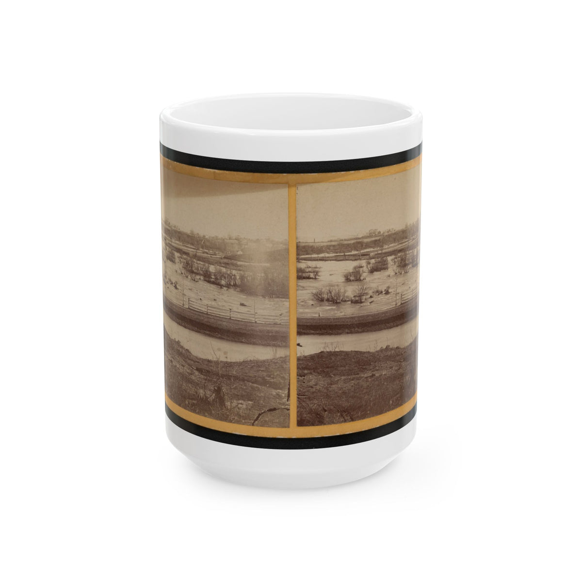 Belle Island, James River (U.S. Civil War) White Coffee Mug