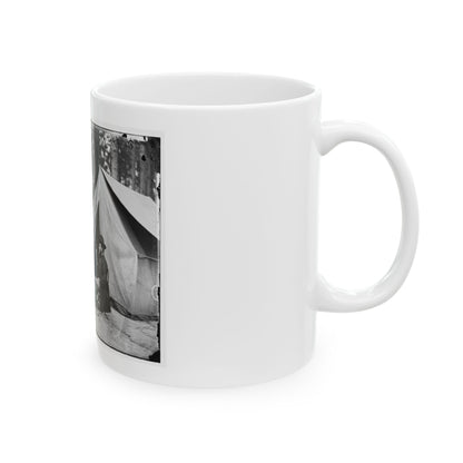 Petersburg, Va. Hospital Stewards Of 2d Division, 9th Corps, In Front Of Tents (U.S. Civil War) White Coffee Mug