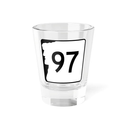 NH Route 97 (New Hampshire) (Road Sign) Shot Glass 1.5oz