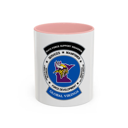 934th Force Support Sq. GLOBAL VIKINGS (U.S. Air Force) Accent Coffee Mug