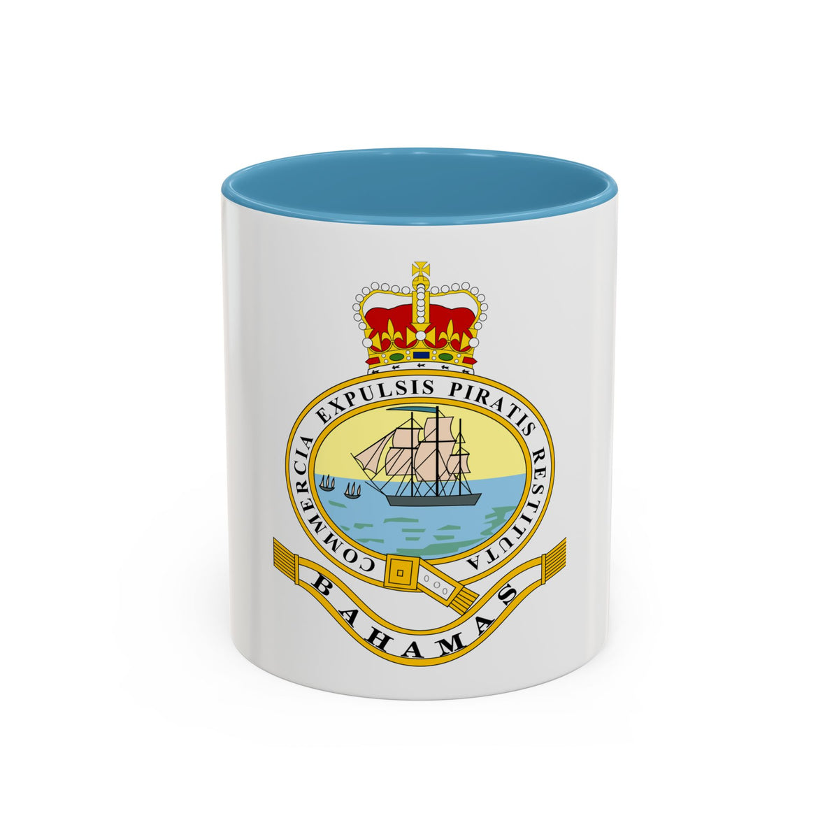 Emblem of the Bahamas (1869-1904; 1953-1964) - Accent Coffee Mug