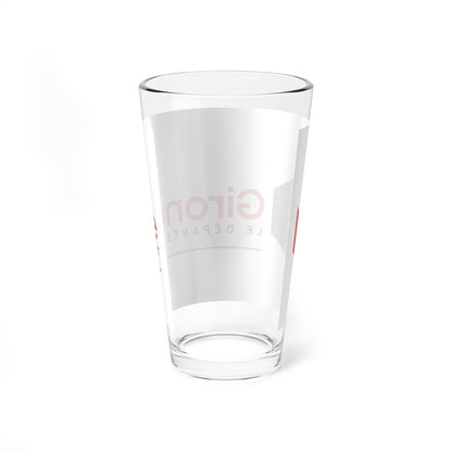 Flag of the Department of Gironde (France) Pint Glass 16oz