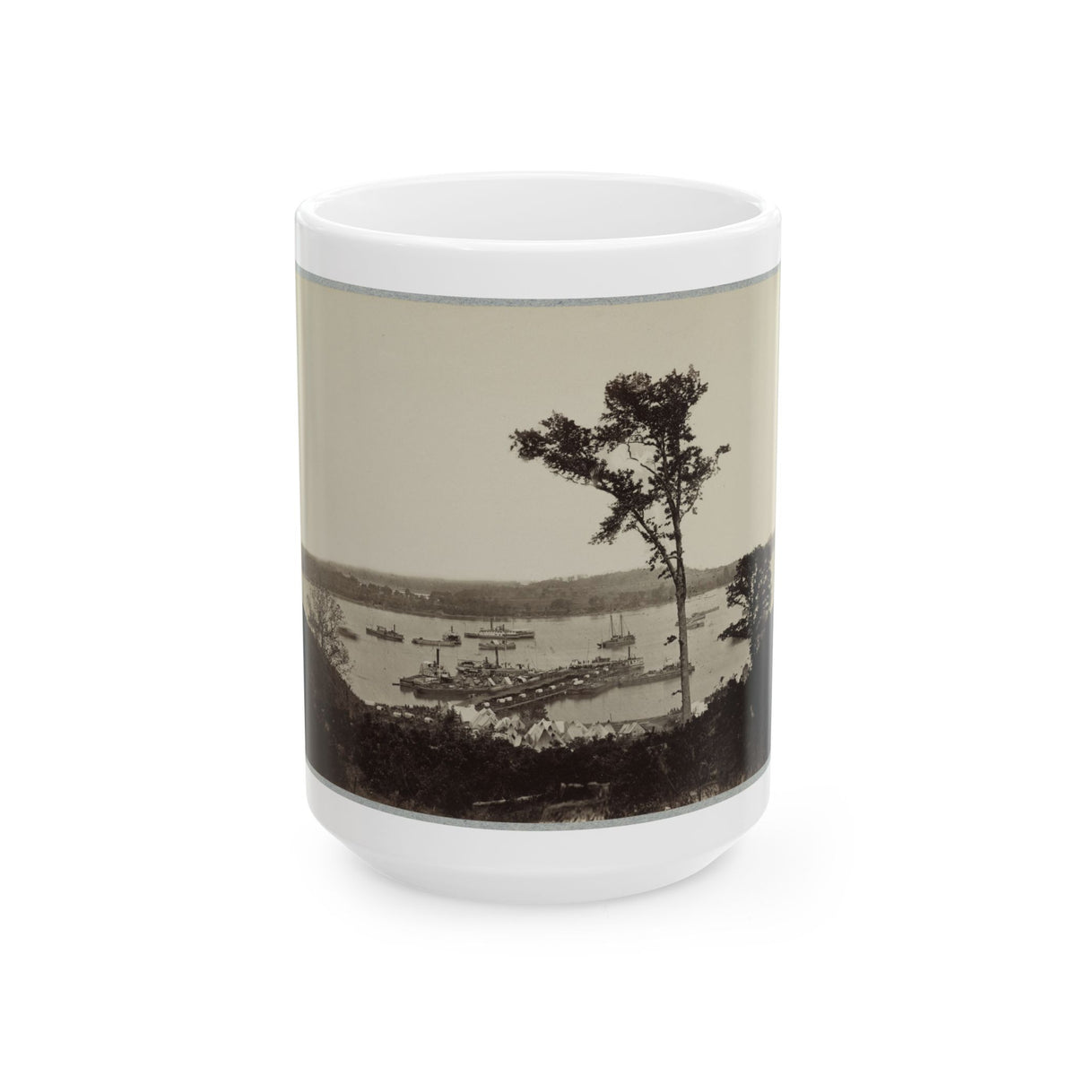 Belle Plain Landing, Va. 004 (U.S. Civil War) White Coffee Mug