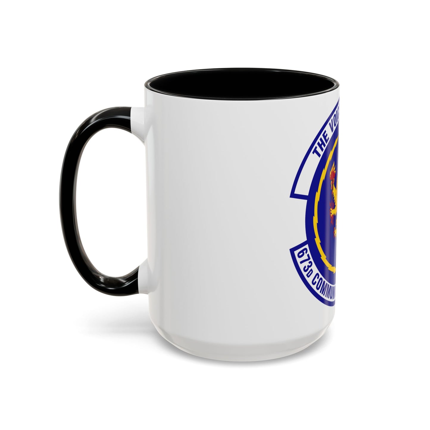 673d Communications Squadron (U.S. Air Force) Accent Coffee Mug