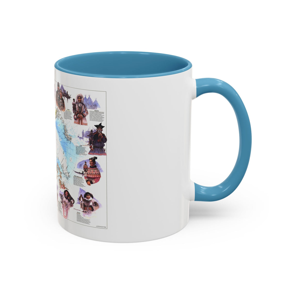 Arctic - Peoples of the (1983) (Map) Accent Coffee Mug