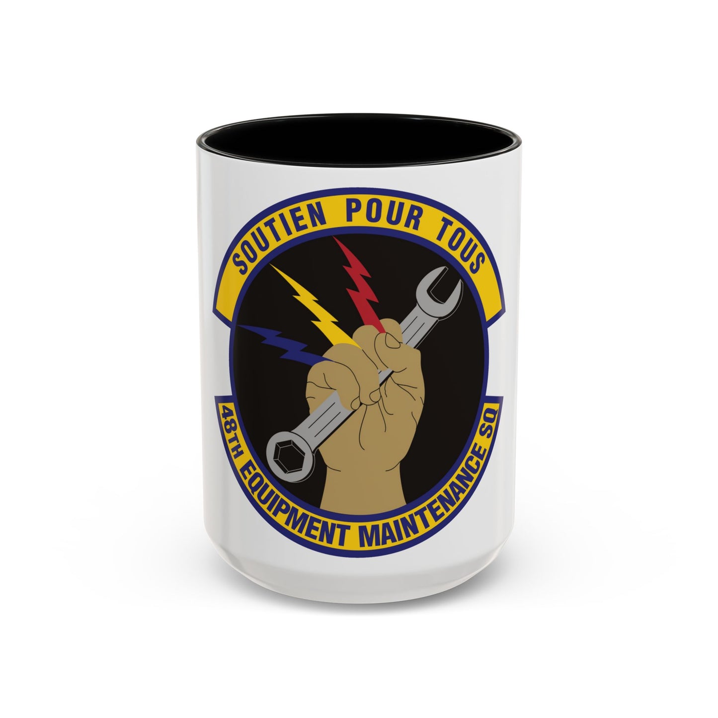 48th Equipment Maintenance Squadron (U.S. Air Force) Accent Coffee Mug