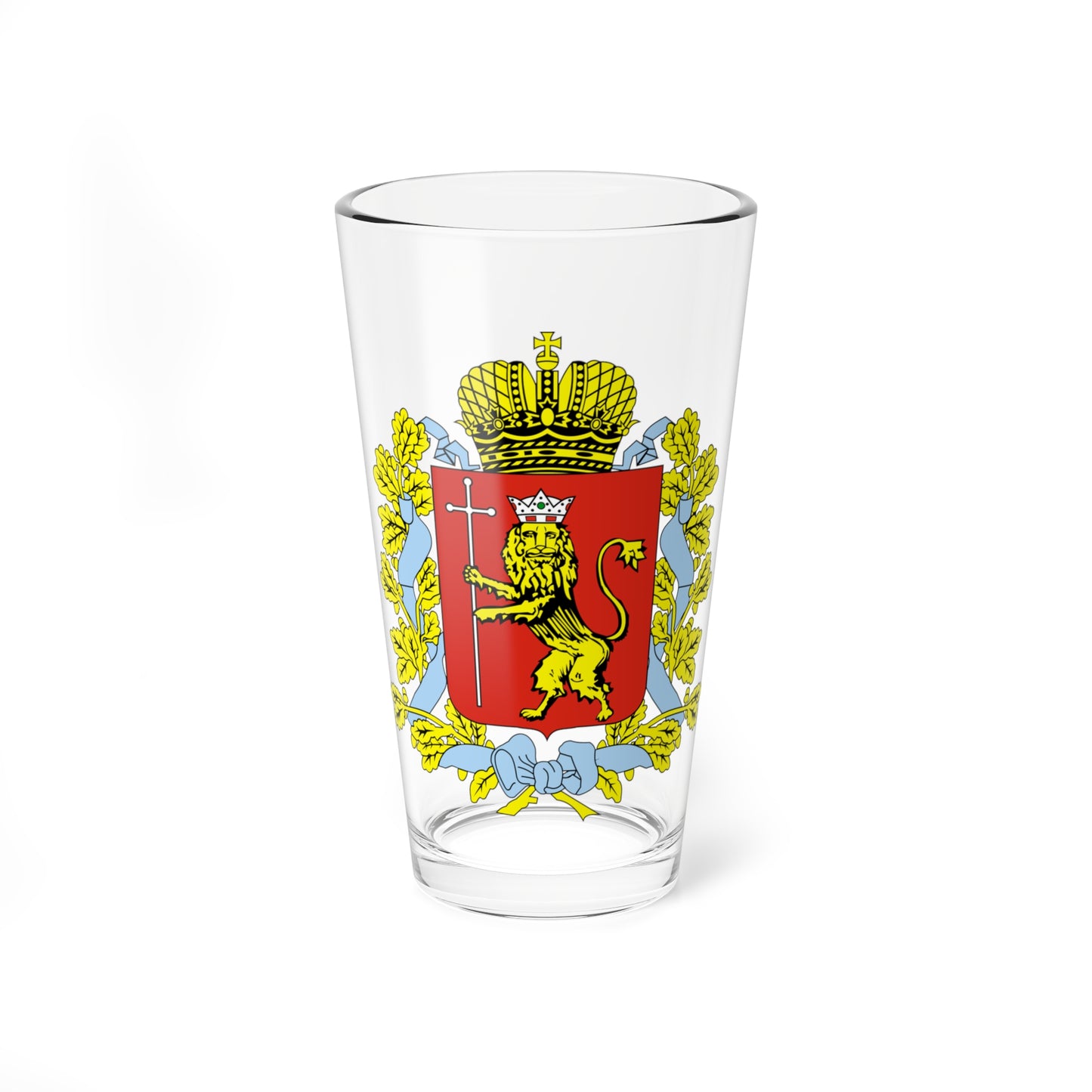 Coat of arms of Vladimiri Oblast (Russia) (Coat of Arms) Pint Glass 16oz