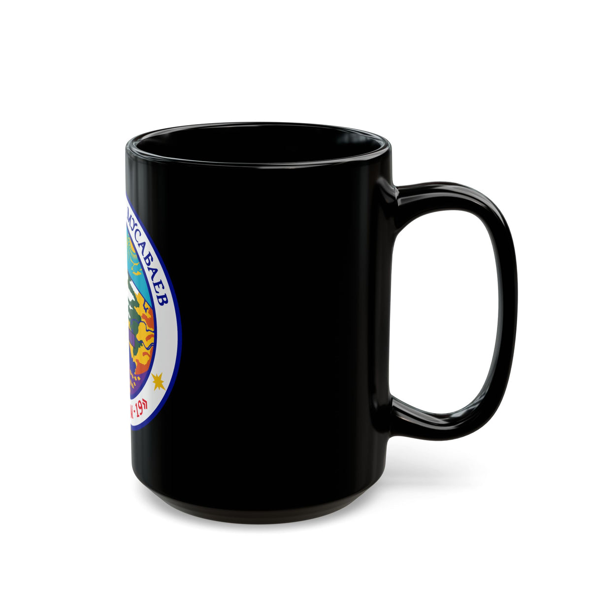 Soyuz TM-19 (Soyuz Programme) Black Coffee Mug