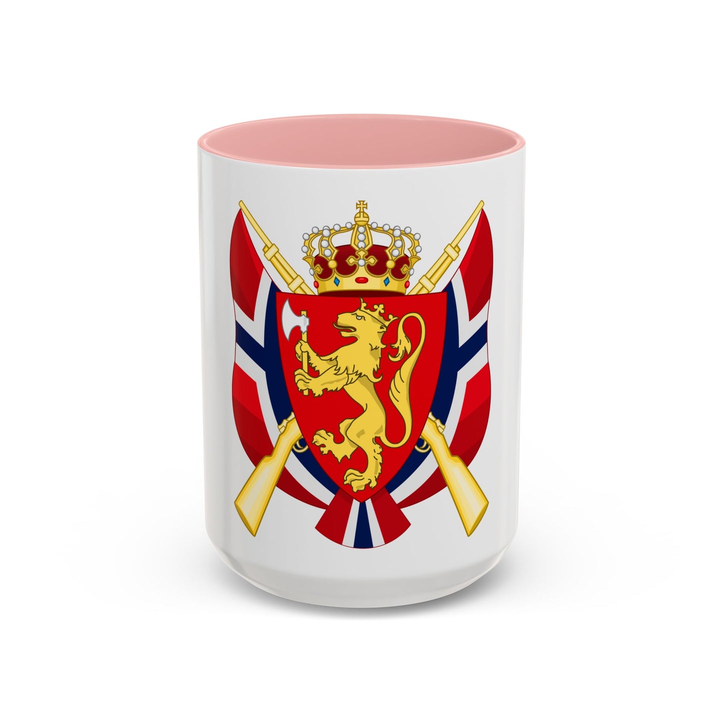 Coat of arms of the National Rifle Association of Norway - Accent Coffee Mug