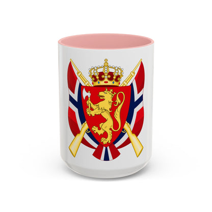 Coat of arms of the National Rifle Association of Norway - Accent Coffee Mug
