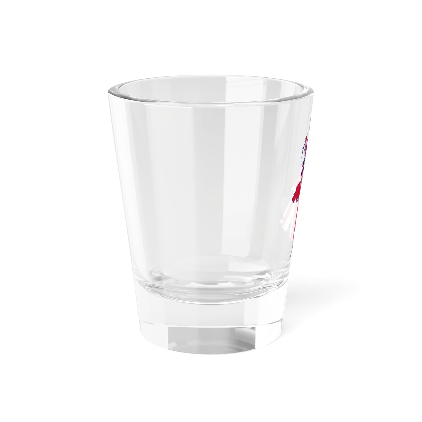 UK Outline and Flag (United Kingdom) Shot Glass 1.5oz