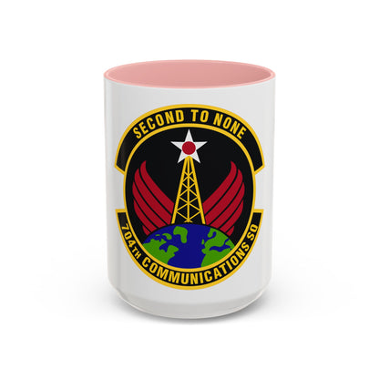 704th Communications Squadron (U.S. Air Force) Accent Coffee Mug