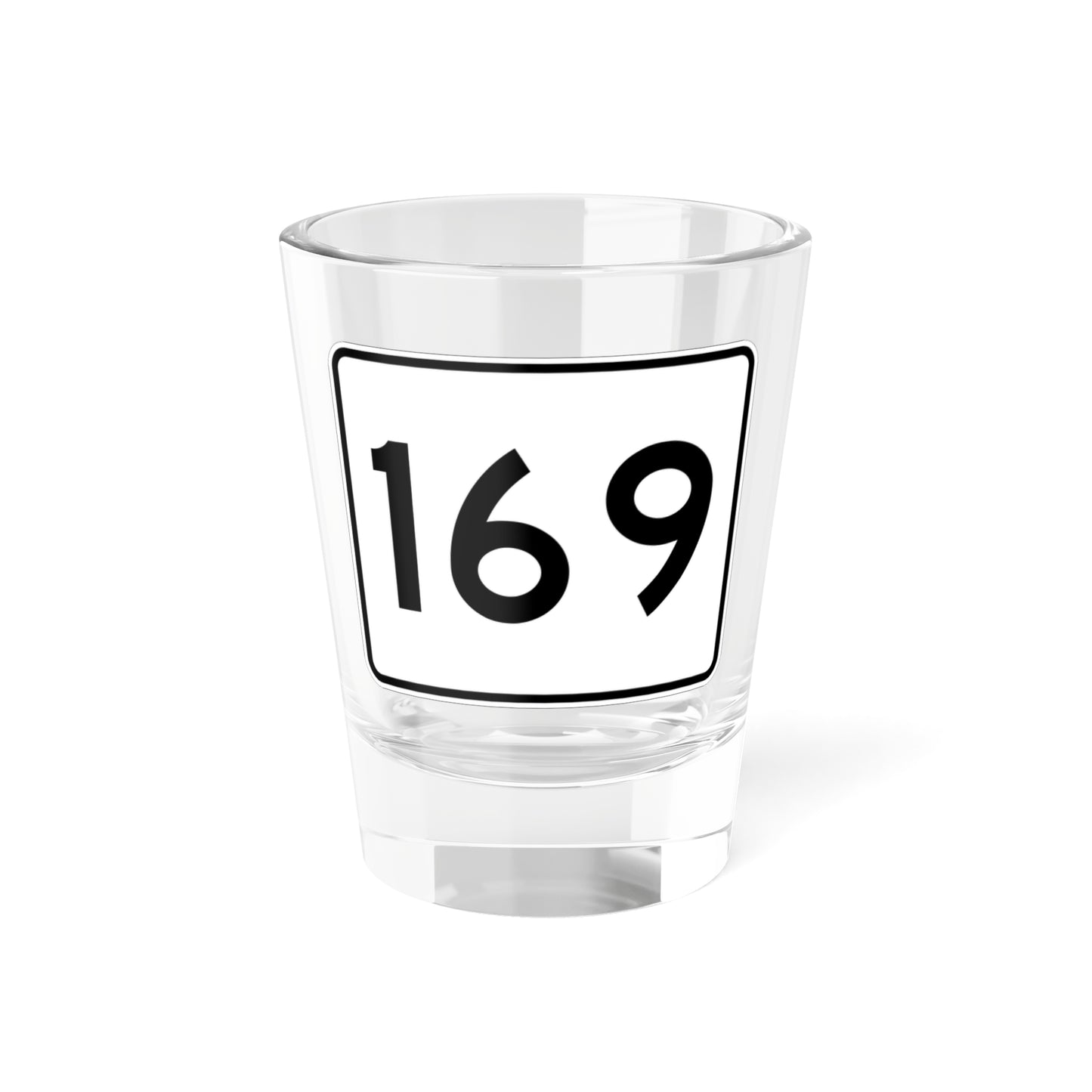 MA Route 169 (Massachusetts) (Road Sign) Shot Glass 1.5oz
