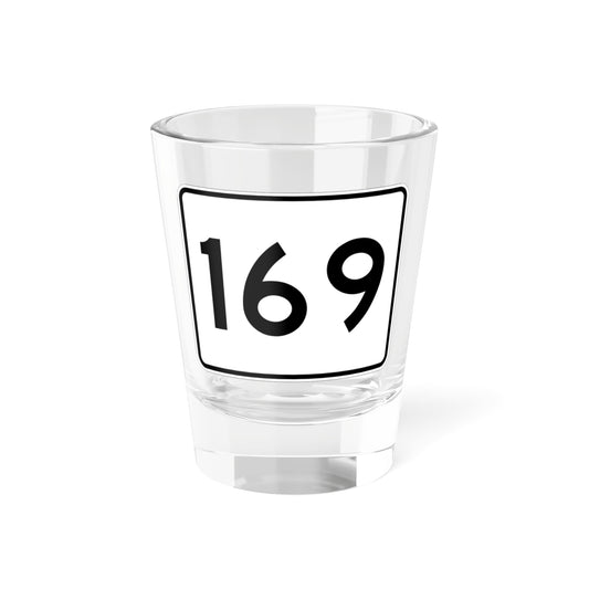 MA Route 169 (Massachusetts) (Road Sign) Shot Glass 1.5oz