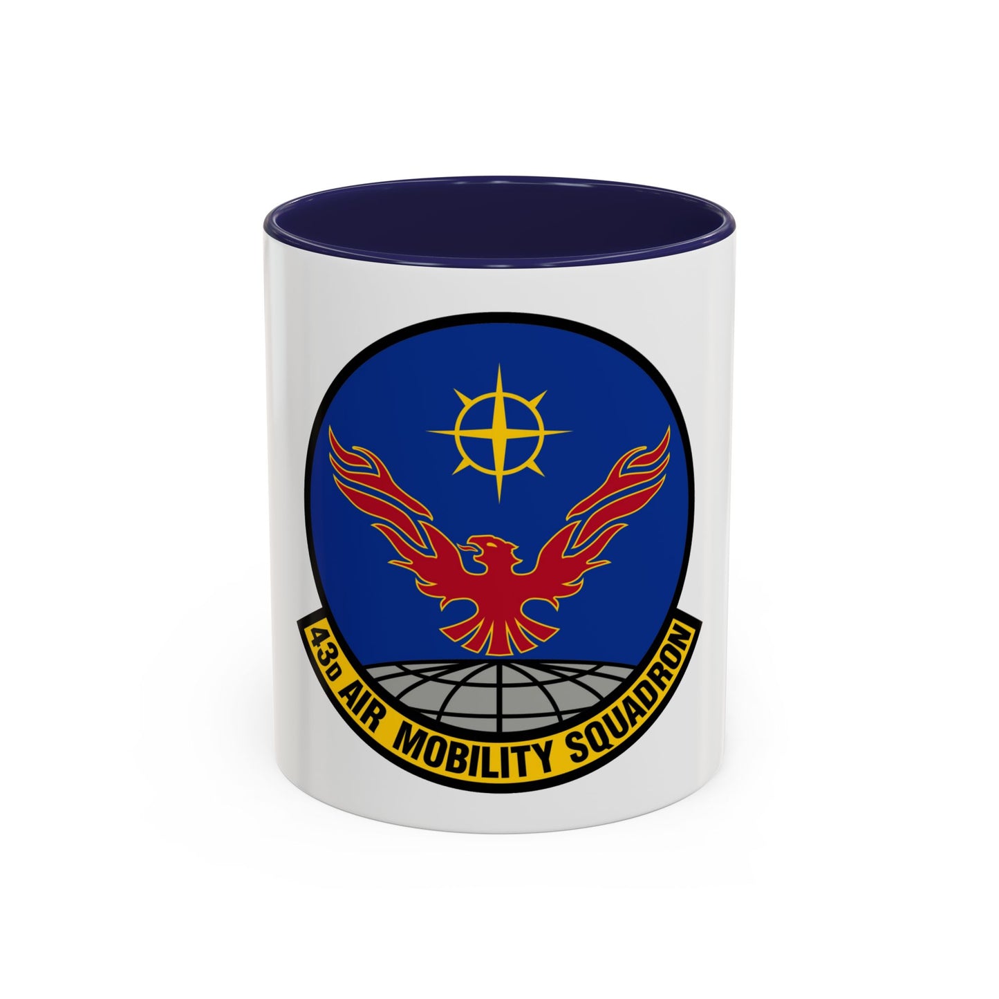 43 Air Mobility Squadron AMC (U.S. Air Force) Accent Coffee Mug