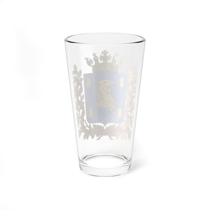 Coats of arms of Kyakhta Gradonachalstvo 1861 (Russia) (Coat of Arms) Pint Glass 16oz