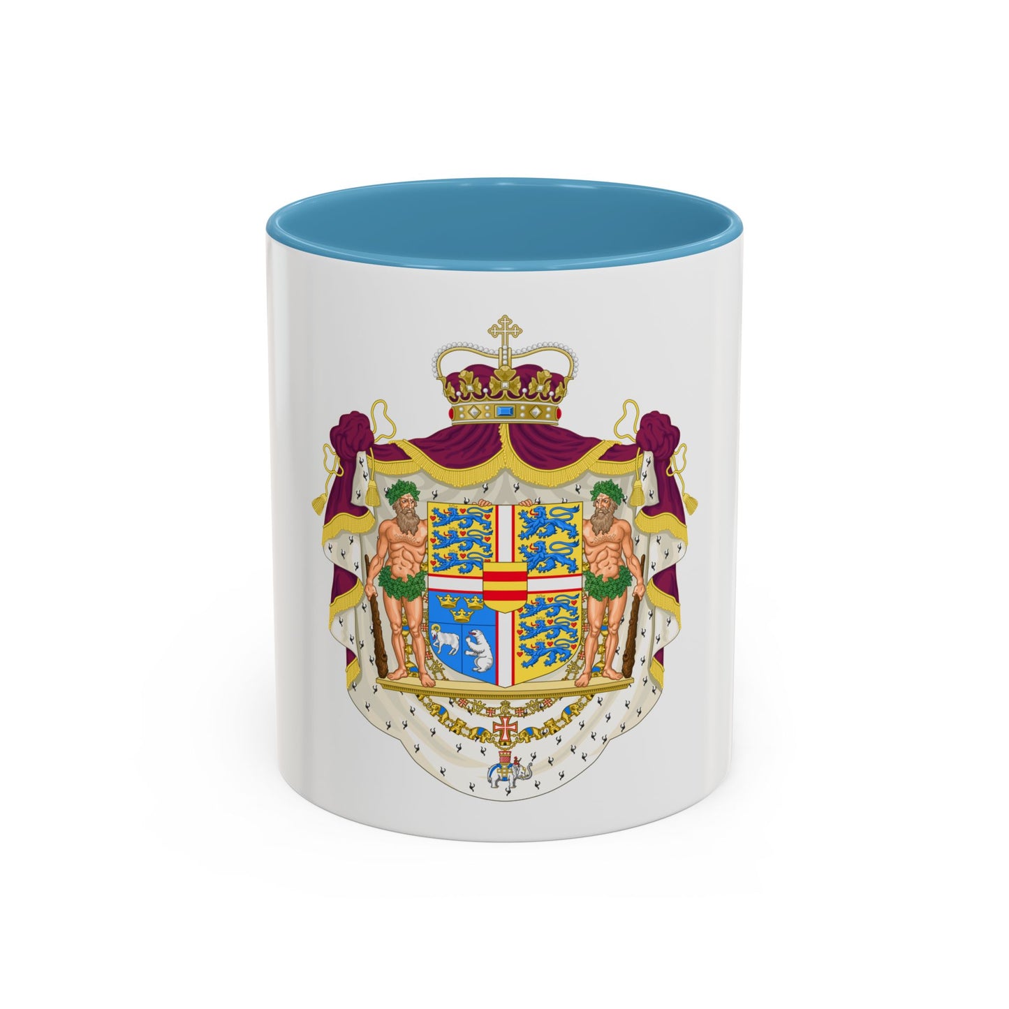 Coat of arms of the Crown Prince of Denmark - Accent Coffee Mug