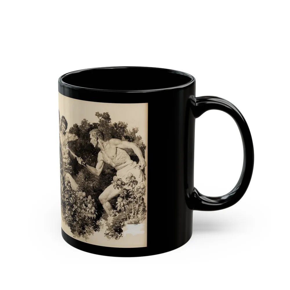 Carson of Venus, The Passing Show illustration, 1933 - Black Coffee Mug-Go Mug Yourself