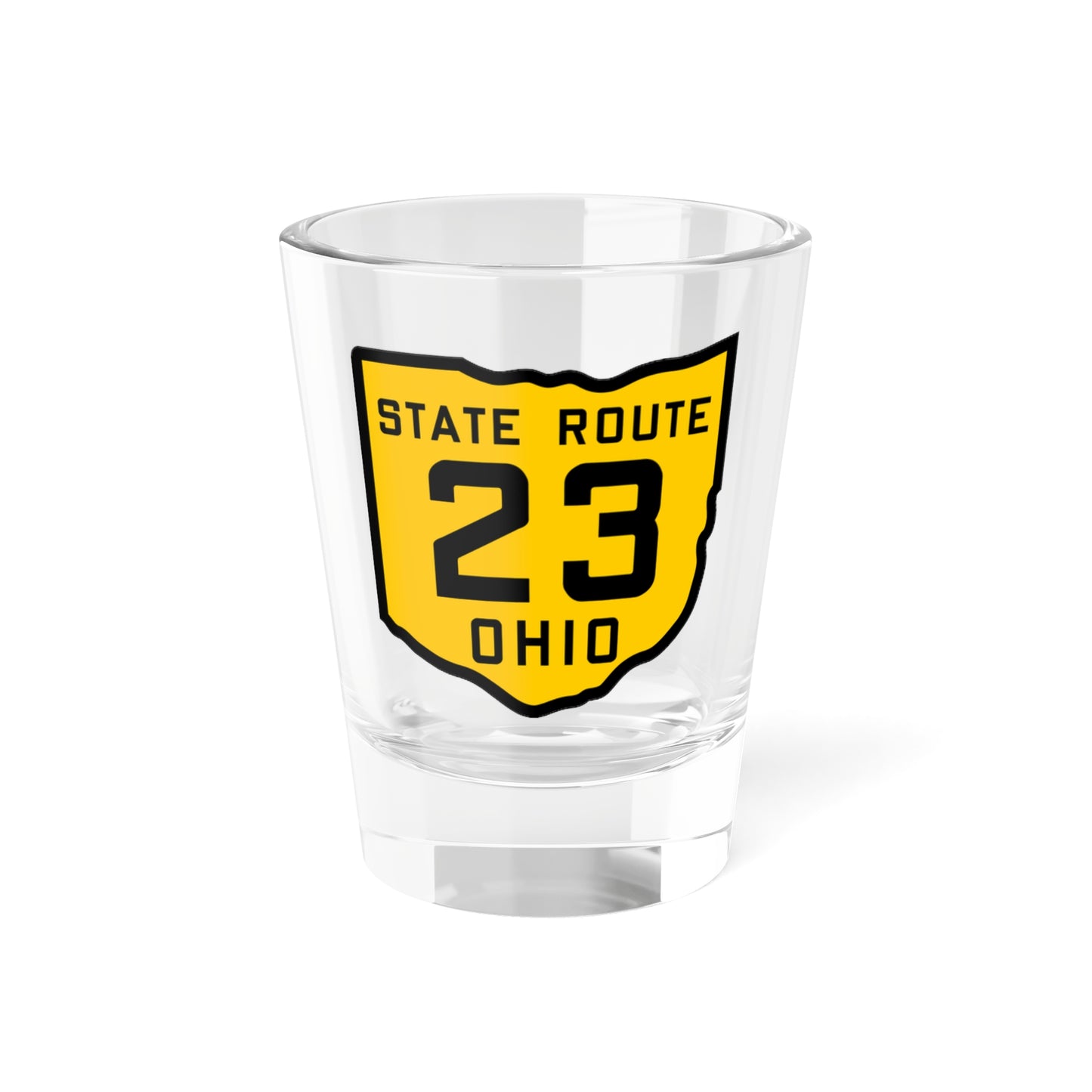 OH-23 1920 (Ohio) (Road Sign) Shot Glass 1.5oz
