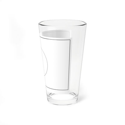 Flag of Japan colouring page (Japan) Pint Glass 16oz