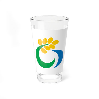 Flag of Isa Kagoshima (Japan) Pint Glass 16oz
