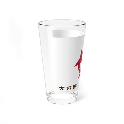 Flag of Oita Prefecture variant (Japan) Pint Glass 16oz